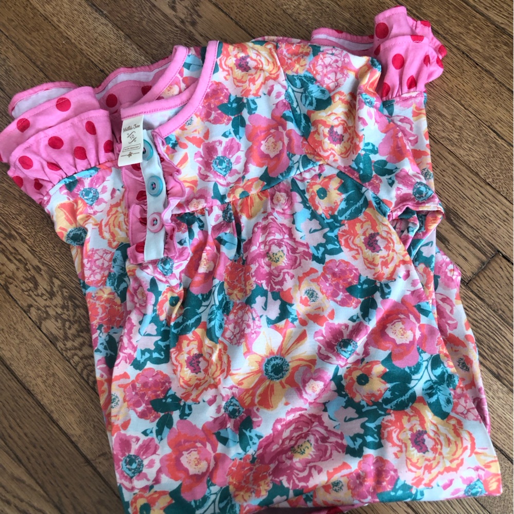 BEAUTIFUL Matilda Jane girls pink floral nightgown size 10 - Picture 4 of 8